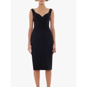 Black Halo EVE Laurel Berman Black Ally Sheath Dress Formal Evening Gown